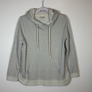 Paper Crane Women's Gray Sweatshirt Hoodie Size Medium Long Sleeve Pockets